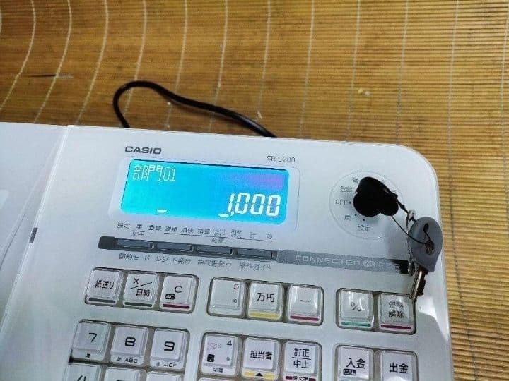 カシオレジスター　SR-S200　最新機種　スマホで設定売上管理　200009