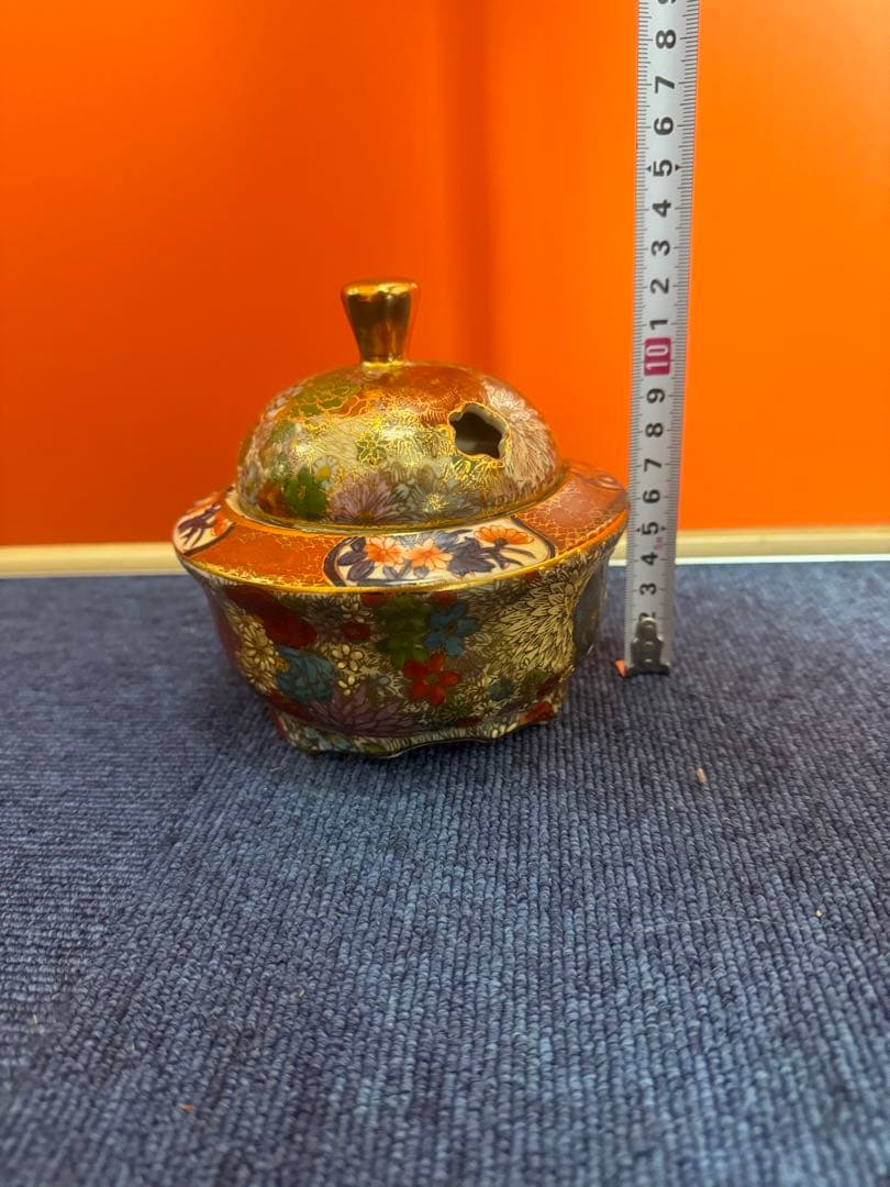 1677 金花詰　香炉　時代物