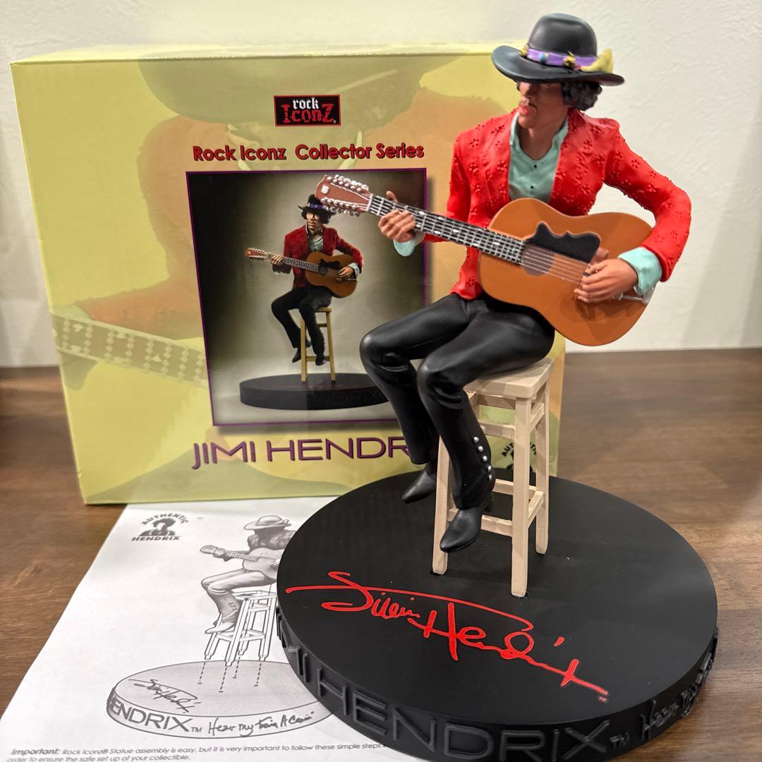 【訳あり品】ジミ・ヘンドリックス　Rock Iconz Statue フィギュア