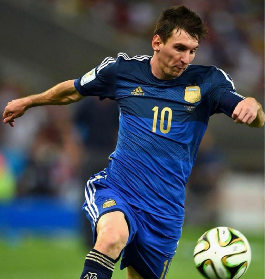 W杯2014 アルゼンチン代表 リオネル・メッシ アウェイ レプリカユニフォーム