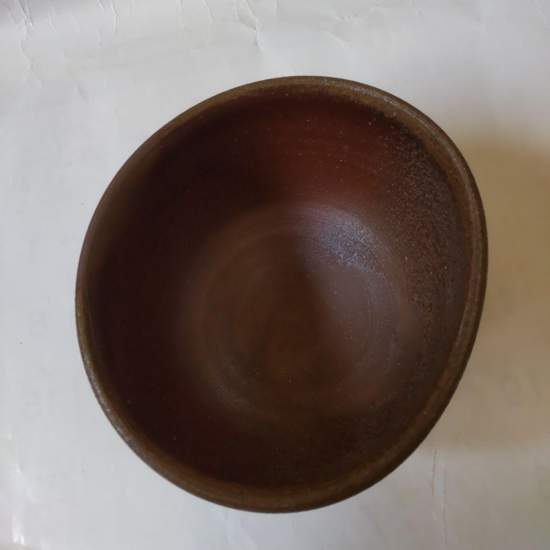 備前焼 南燦窯 平田吉己 作 備前茶碗 共箱 栞 茶道具 抹茶碗 新品 未使用