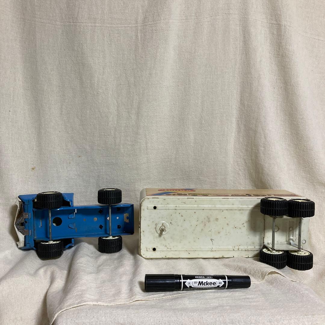 USA製 TONKA トンカ ブリキ トレーラー トラック ビンテージ