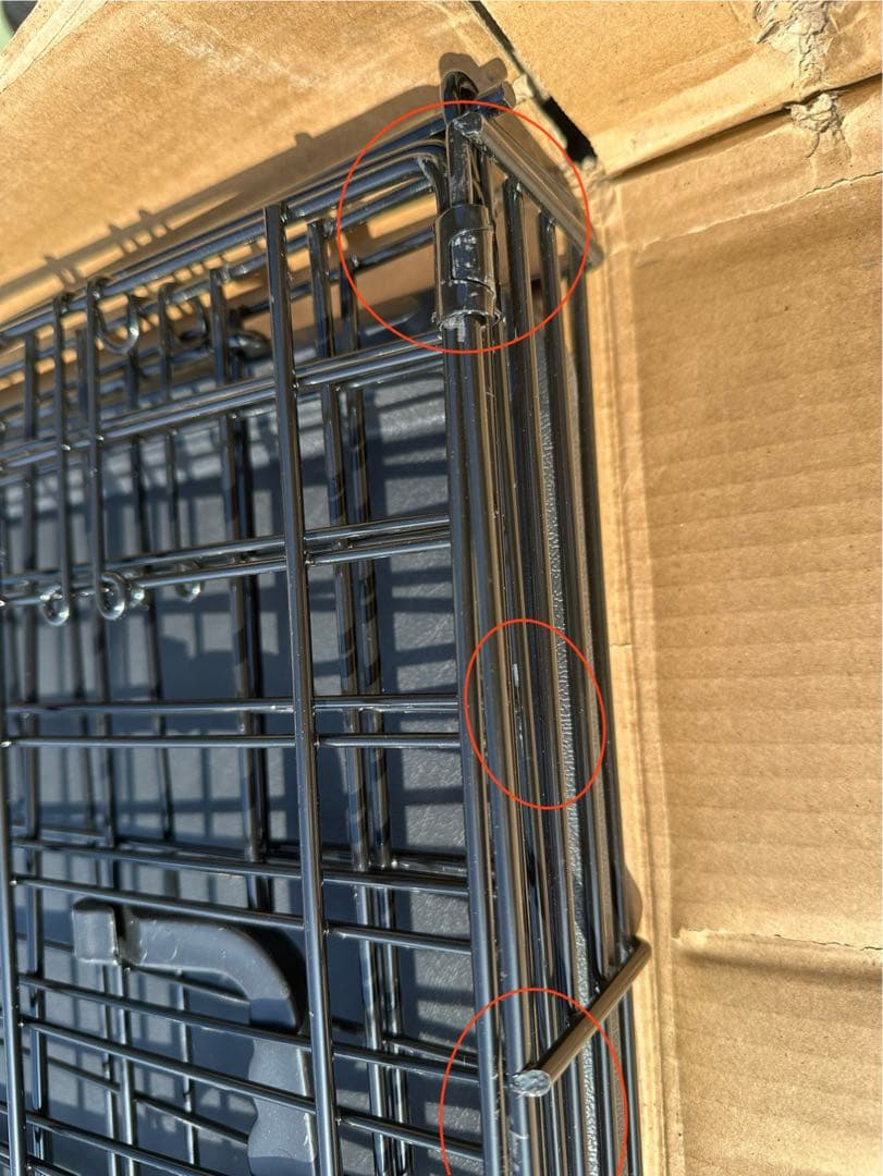 Amazonベーシック 犬 ペットケージ 折りたた ダブルドア 大型犬 ブラック