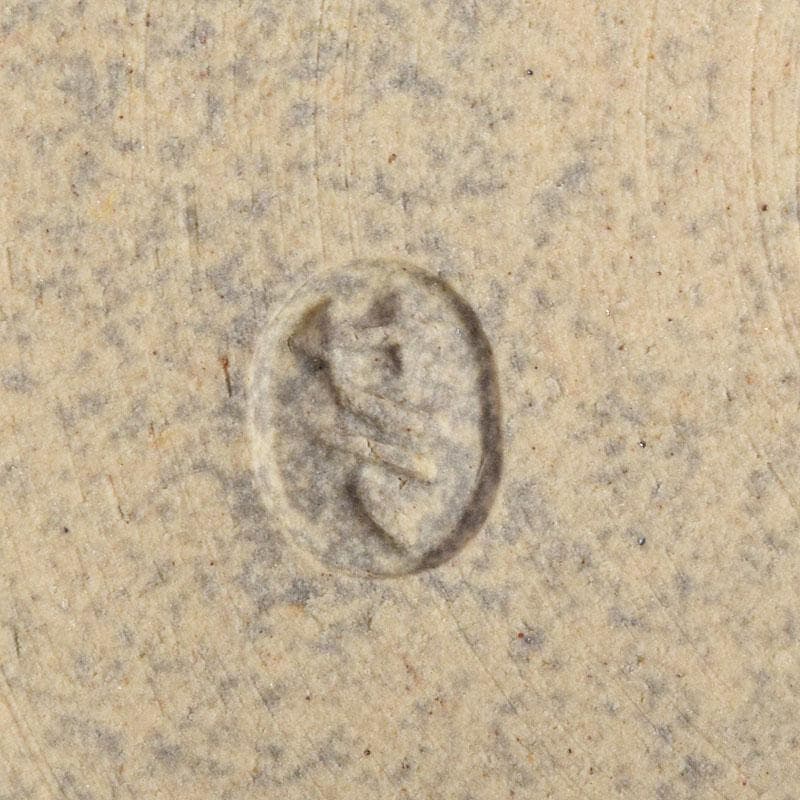 茶道具　膳所焼　陽炎園造　淡海ぜぜ　六角建水　花入　共箱　C　7090