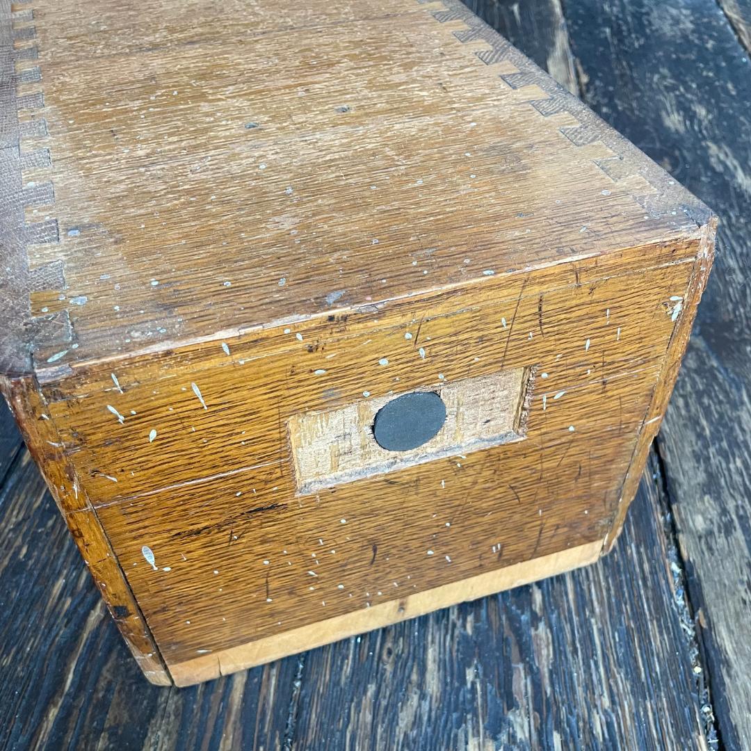 アンティーク ドロワー 木製 引き出し 真鍮 取手 ハンドル カード ケース