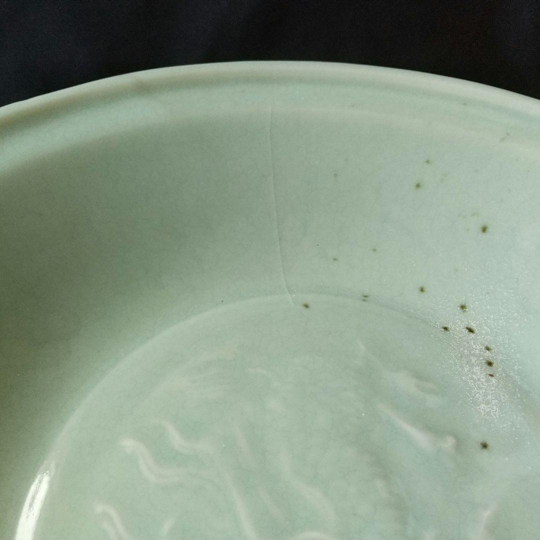 中国 龍泉窯 大皿 骨董 茶道具