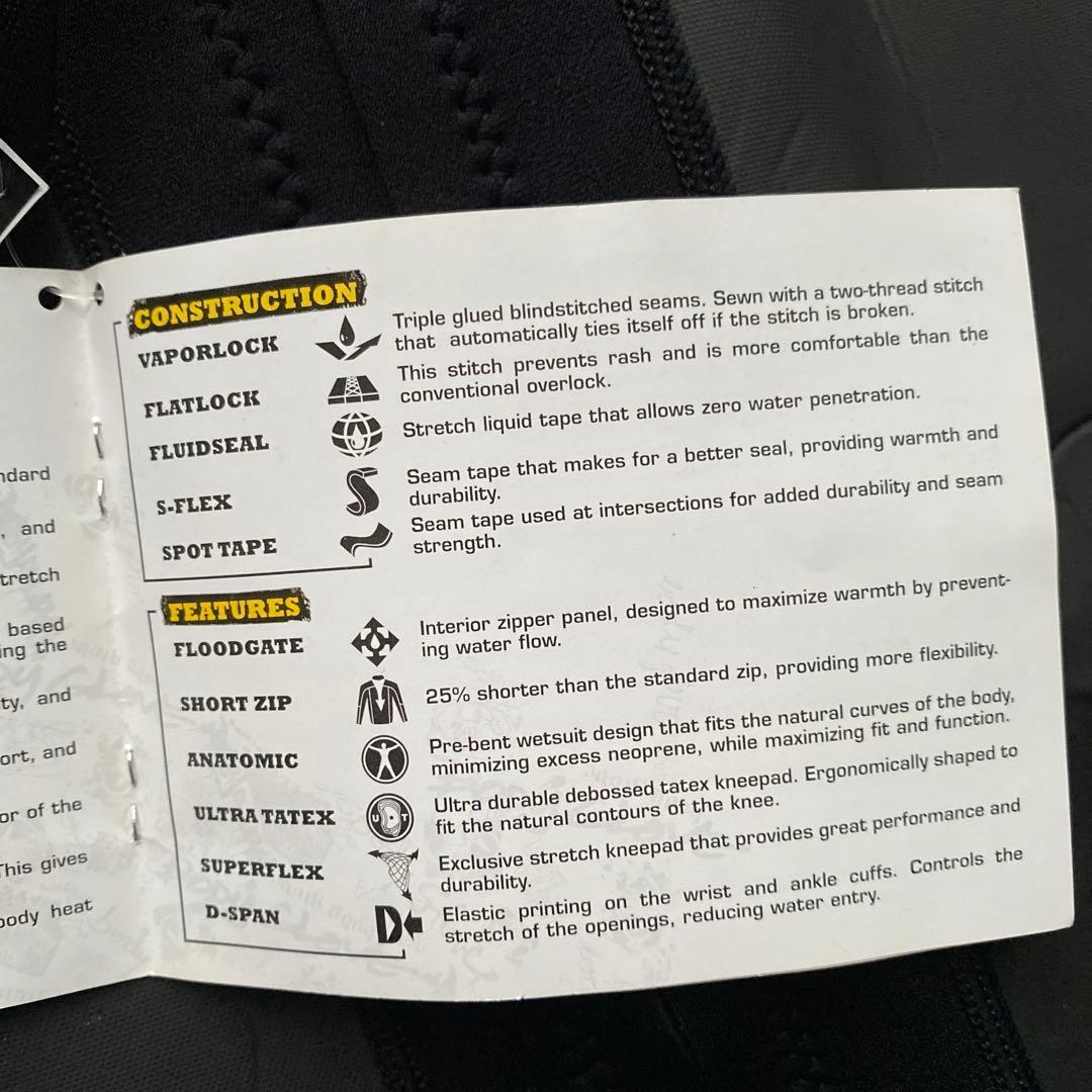 新品未使用　BODY GLOVE スプリング　WETSUITS メンズ