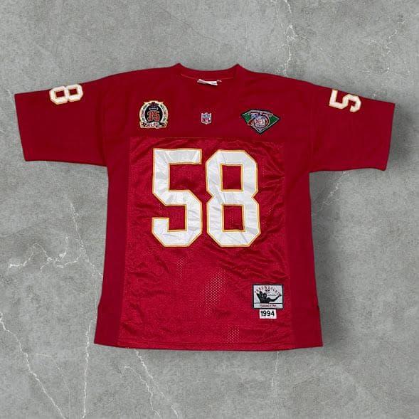 90s NFL チーフス ゲームシャツ 48サイズ デリックトーマス #58