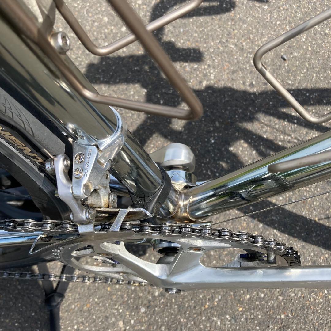 【さらに値下】クロモリ ビンテージ 55 シマノ10速Wレバー DURA-ACE