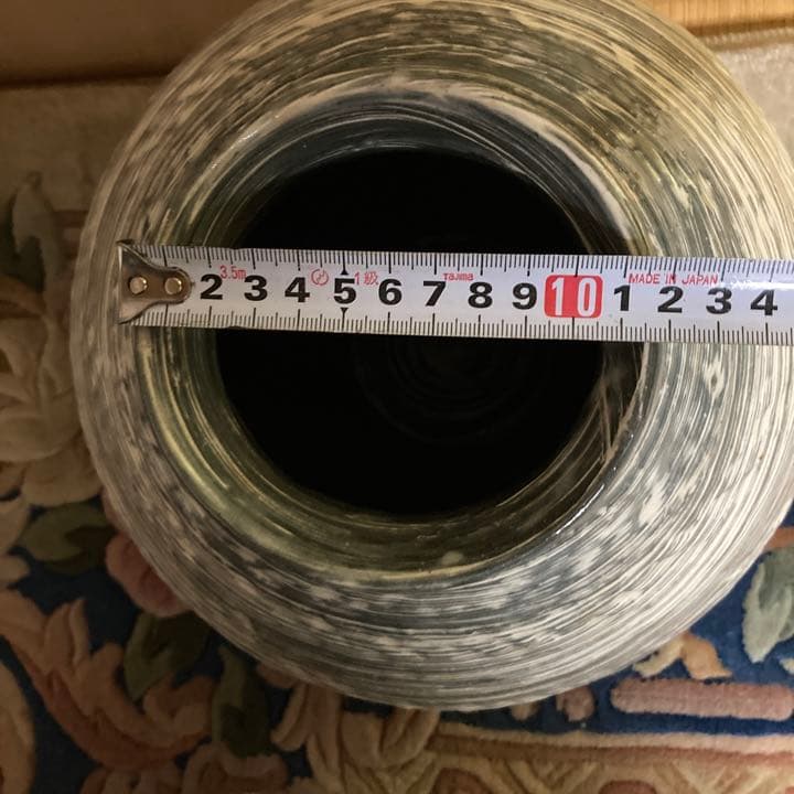 嵯峨野　大覚寺窯　和泉良法　刷毛目　花生