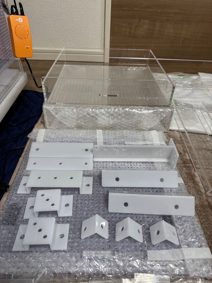 アクリルケージ⭐︎フクロモモンガ 暖房三角屋根セット 2WAY