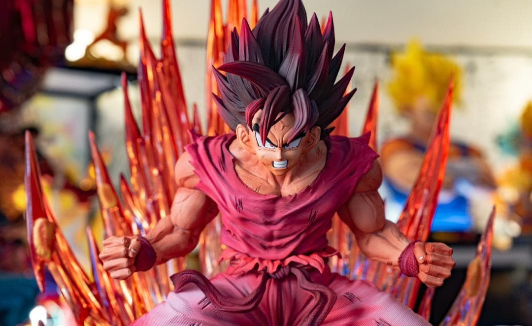 ドラゴンボール 界王拳 孫悟空 1/4 樹脂 彫刻フィギュア