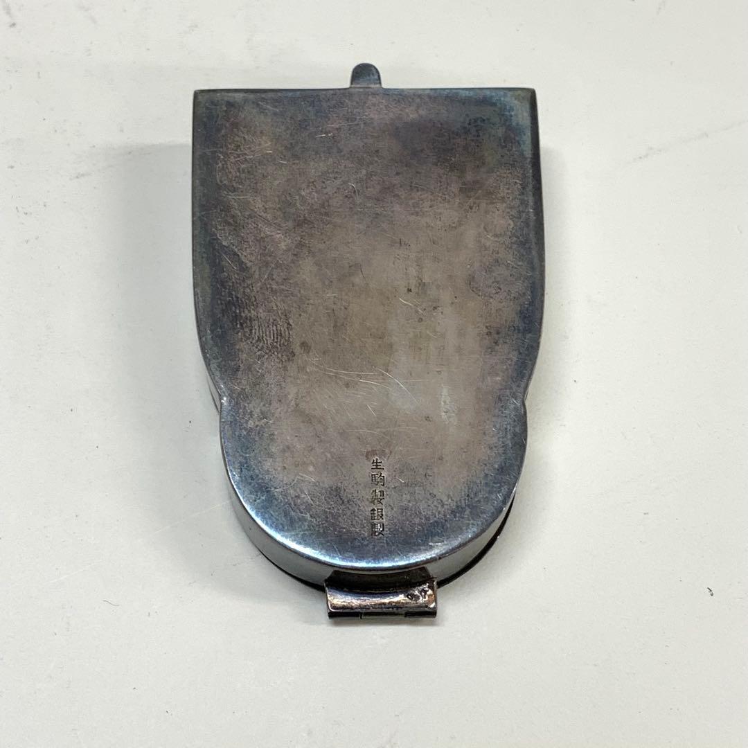 蓋付き楊枝入れ 生駒時計店 生駒製銀製 1932年 5月 戦前