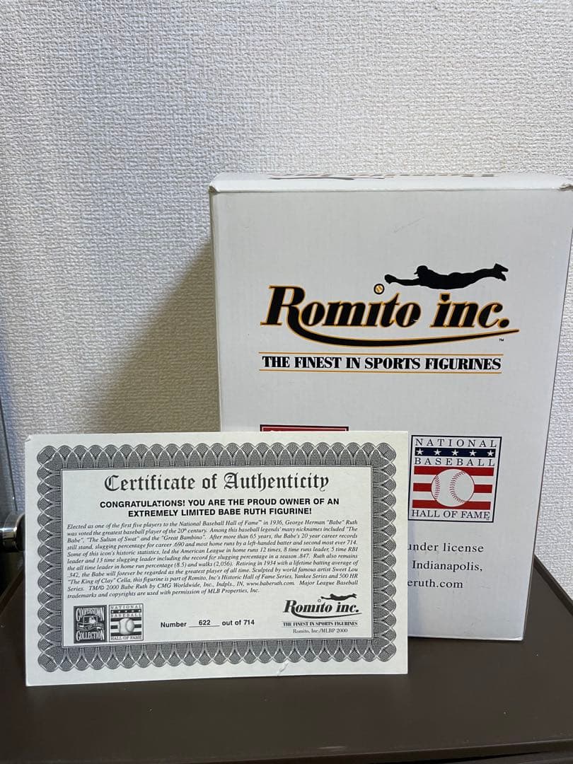 希少！　Babe Ruth フィギュア 714本塁打記念　ROMITO製