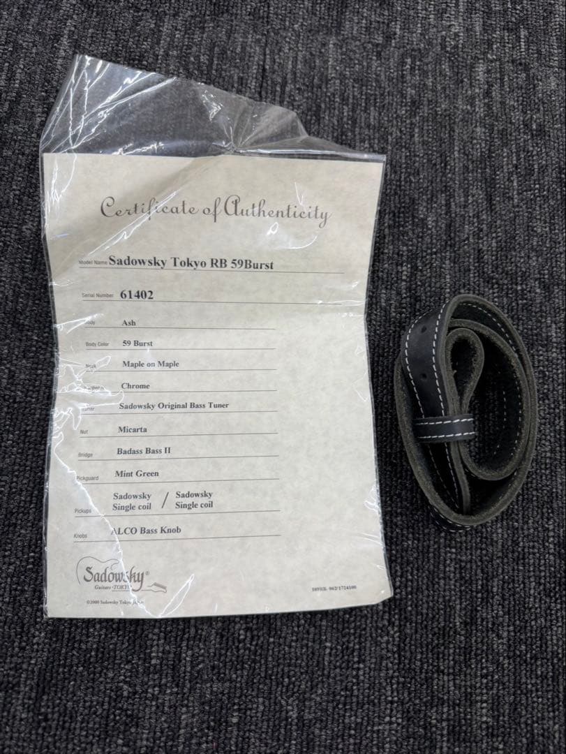 Sadowsky Tokyo RB 59Burst エレキベース