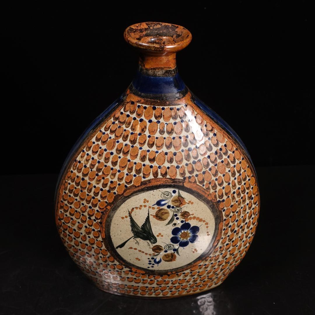 最終値下 ビンテージ トナラ焼 花瓶 メキシコ民芸 飾壷 置物