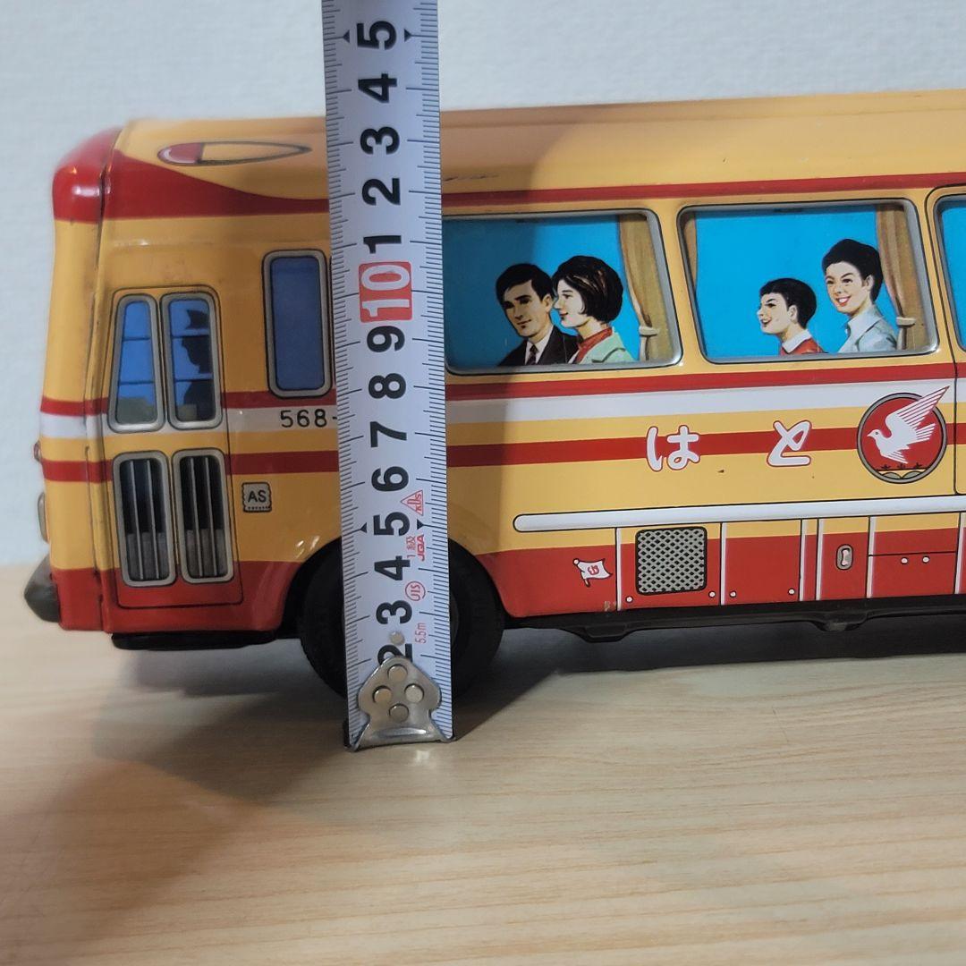 土日限定価格 昭和レトロ ブリキ PMA製 はとバス 40cm