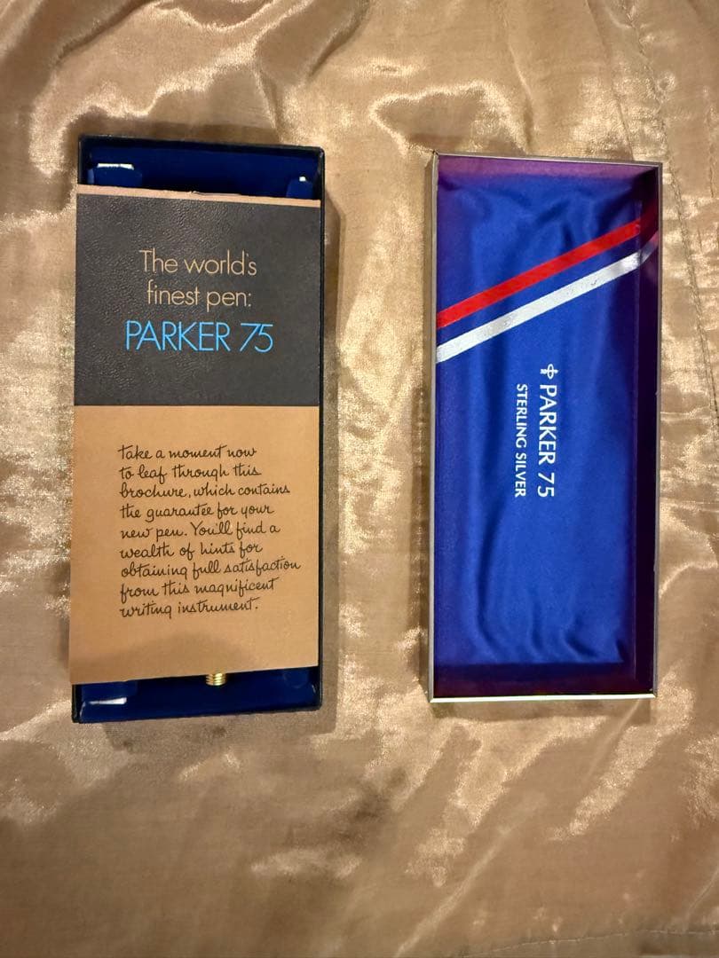 パーカー75 スターリングシルバー　シズレ　14金ペン先　未使用　美品