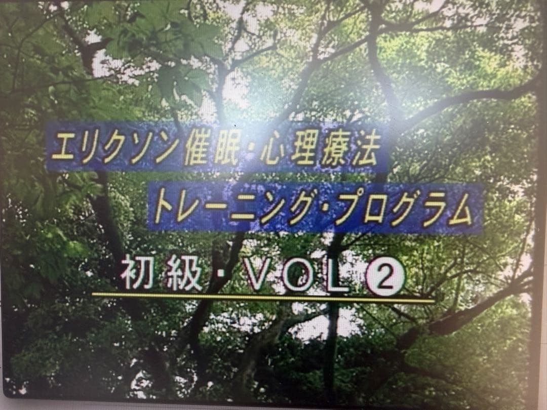 【絶版】エリクソン催眠・心理療法 トレーニング・プログラム 初級 全3巻セット