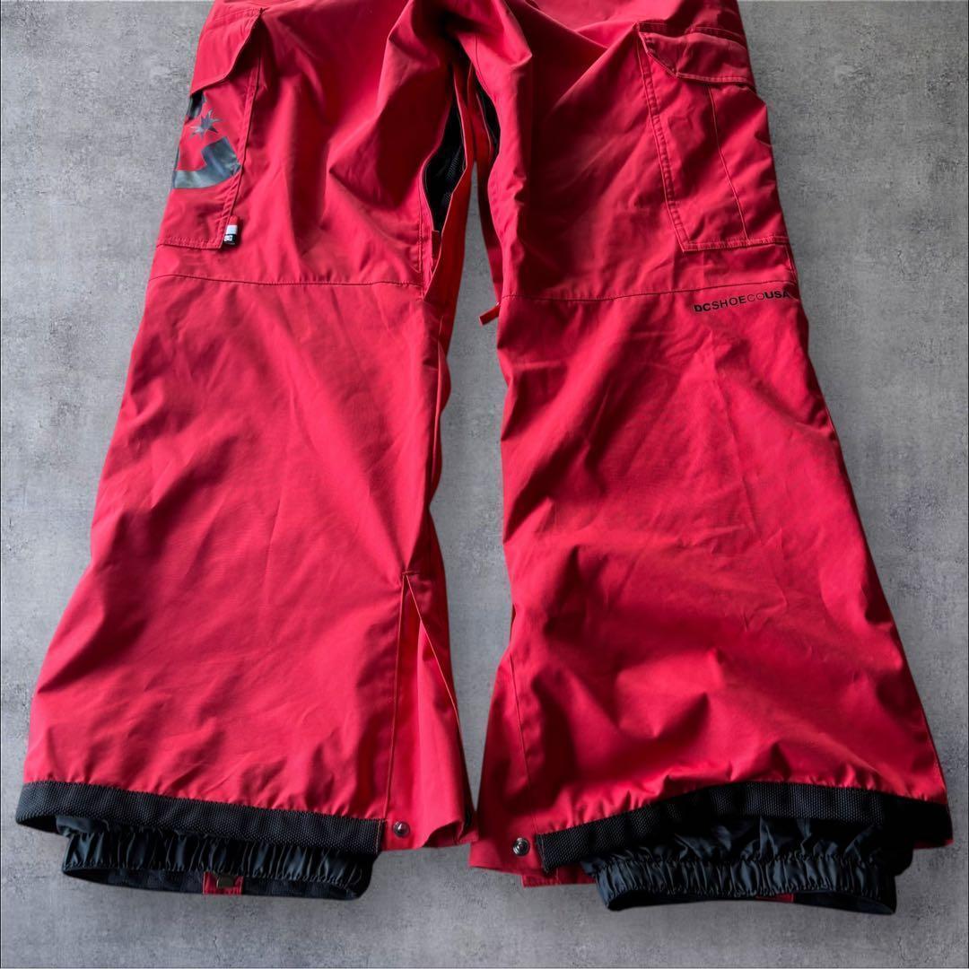 美品✨DC スノーボードウェア ジャケット&パンツセット ブラック×レッド