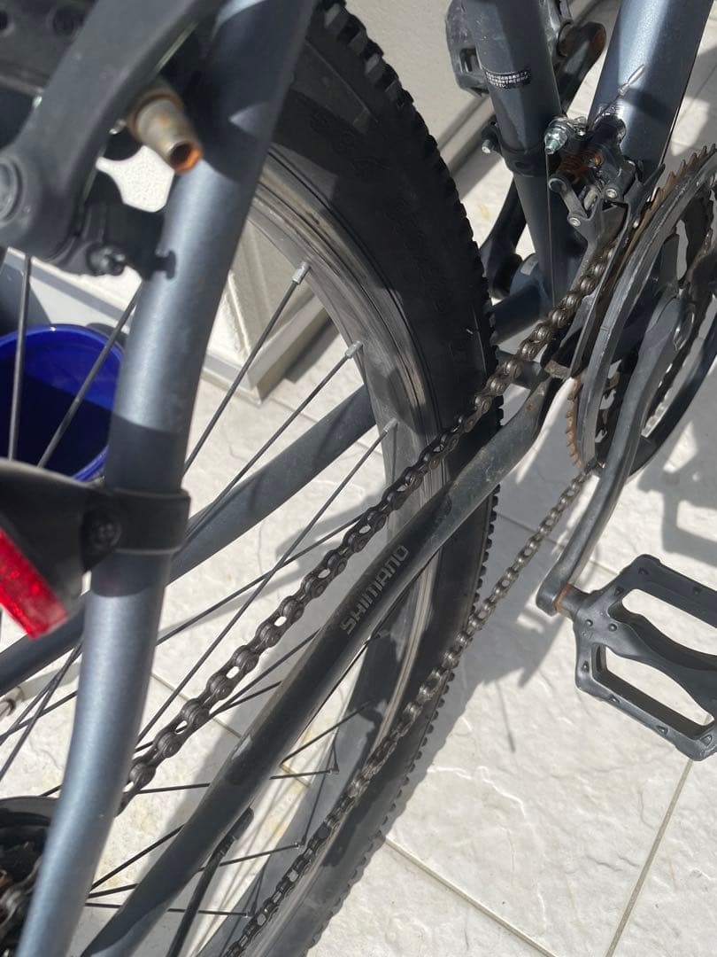 ジャンク　引き取り限定　自転車　splendide グレー　27 KENDA