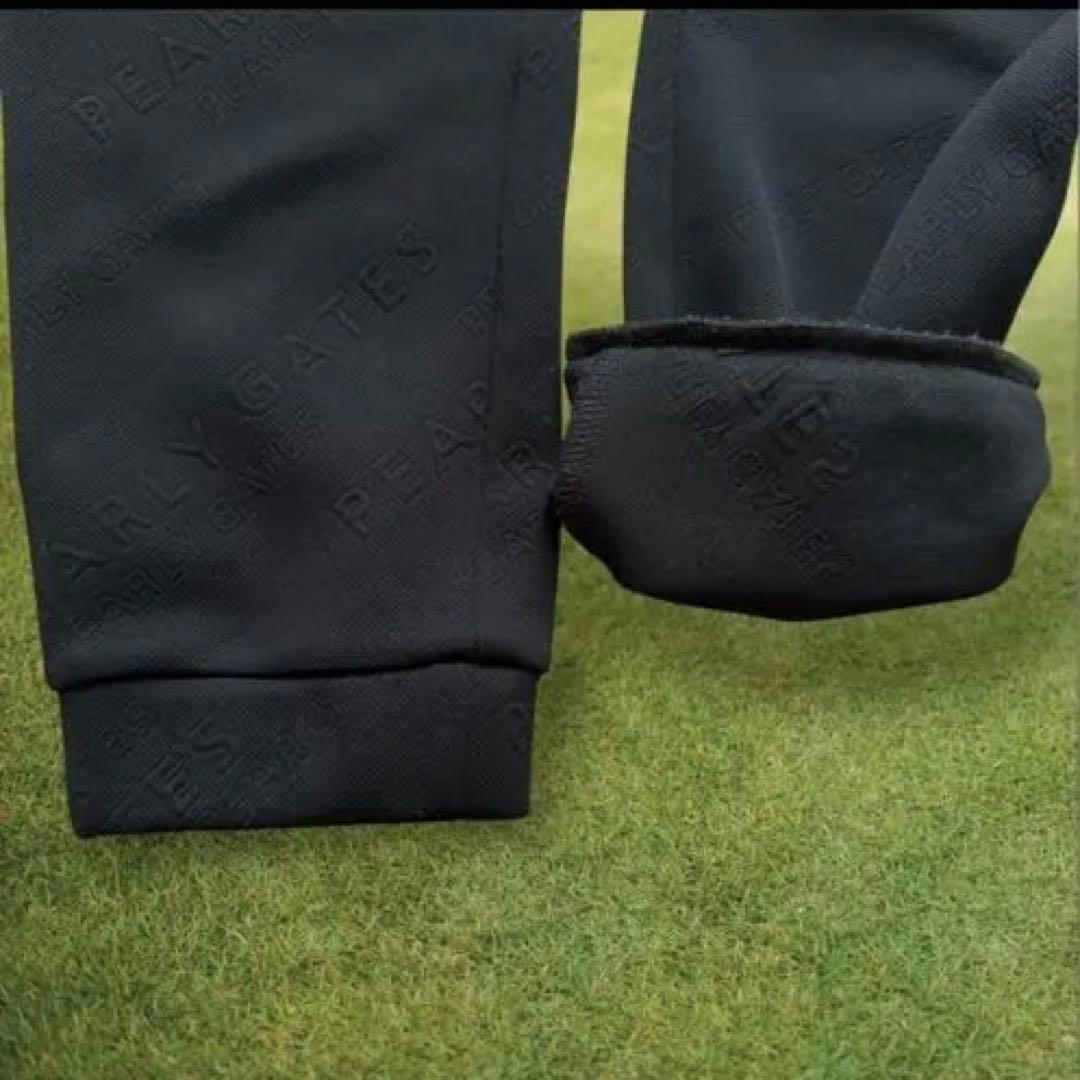 現行モデル　美品　パーリーゲイツ　ジョガーパンツ　L〜XL相当　黒　総柄　5