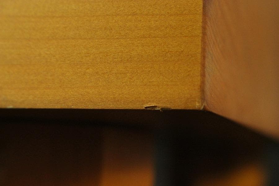 囲碁 碁盤 本榧 良木目 足付 総高26.8cm 厚み15cm 良品(A267)