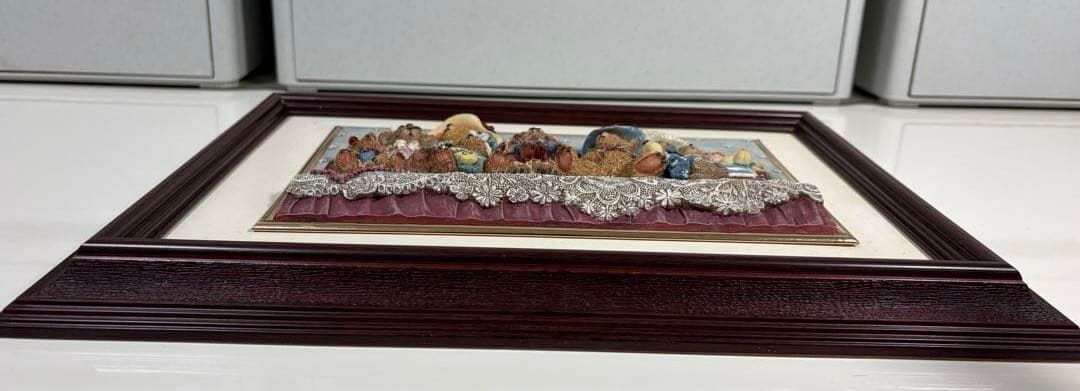 レトロ/アンティーク❤︎クマ/くま/熊❤︎立体アートフレーム❤︎フィギュア風立体額