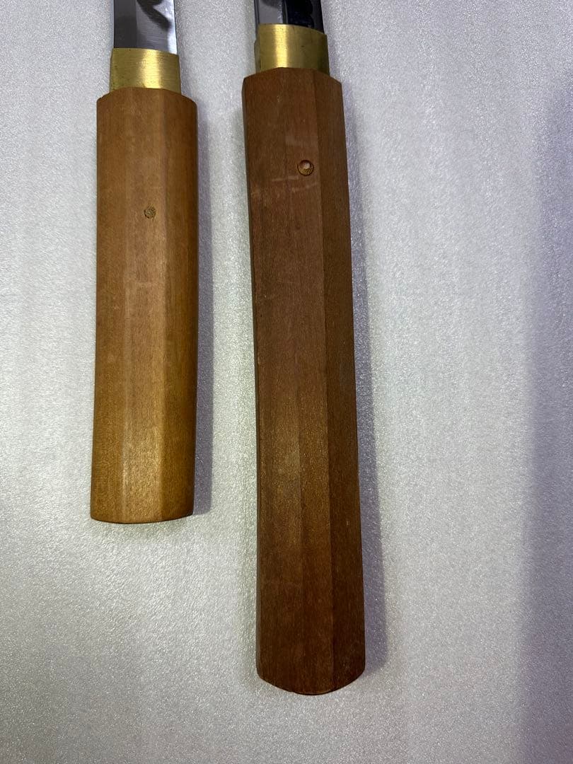 模造刀 白鞘 打刀 脇差 2点セット 鞘付き長さ約68/101cm 26A28