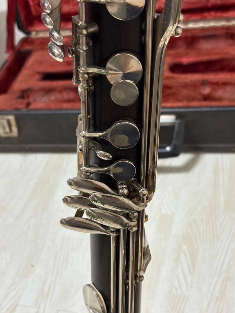 【稀少】バスクラリネット　ノブレ　ケース付き　木製（グラナディラ材）