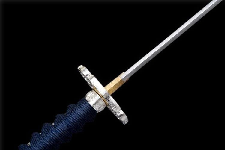 未使用特注品 最高級・模造刀・模擬刀 太刀 居合練習 【銀雪太刀】