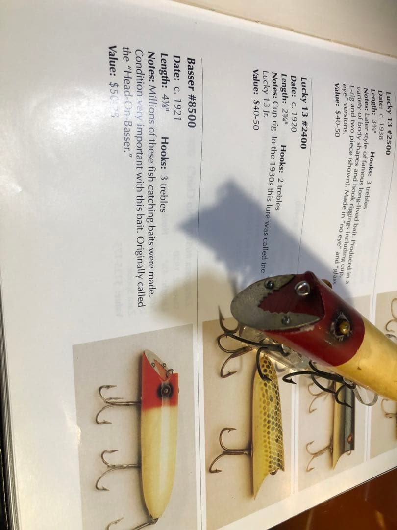 オールド old ヘドン heddonバサー Basser レッドヘッド　5／8