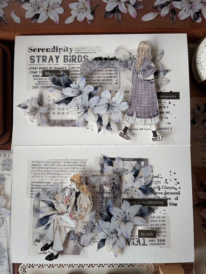 ⭐️SALE⭐️ 壹洱原创《文字幻想》海外マスキングテープ　マステ 【2357】