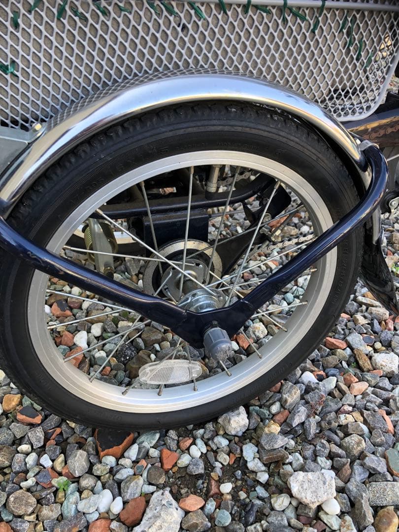 三輪電動アシスト自転車 黒 前後バスケット付き