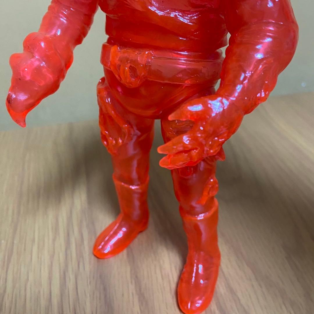 ヤモマーク　キノコ汁男 クリアオレンジ成型 未塗装 ソフビ 5415