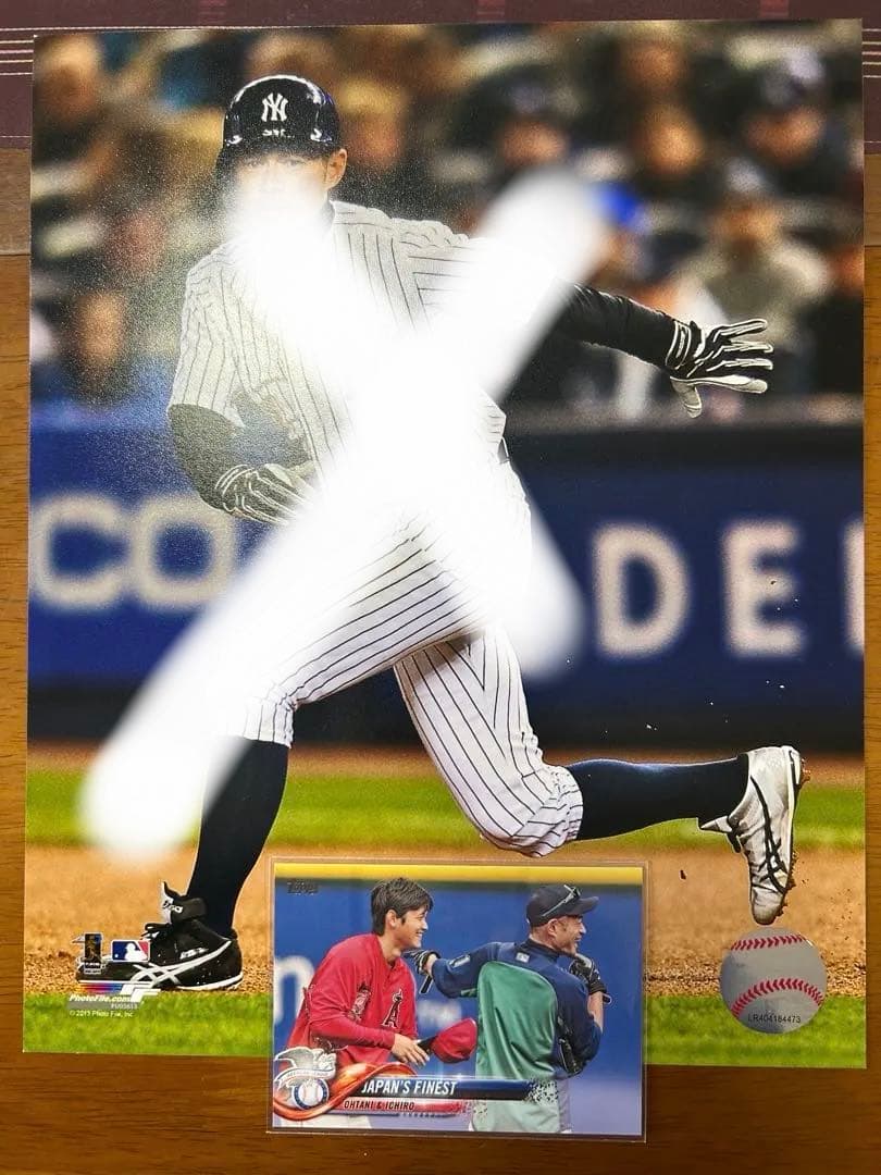 イチロー、現役最後のボブルヘッド人形!大谷翔平選手とのトレーディングカード付!