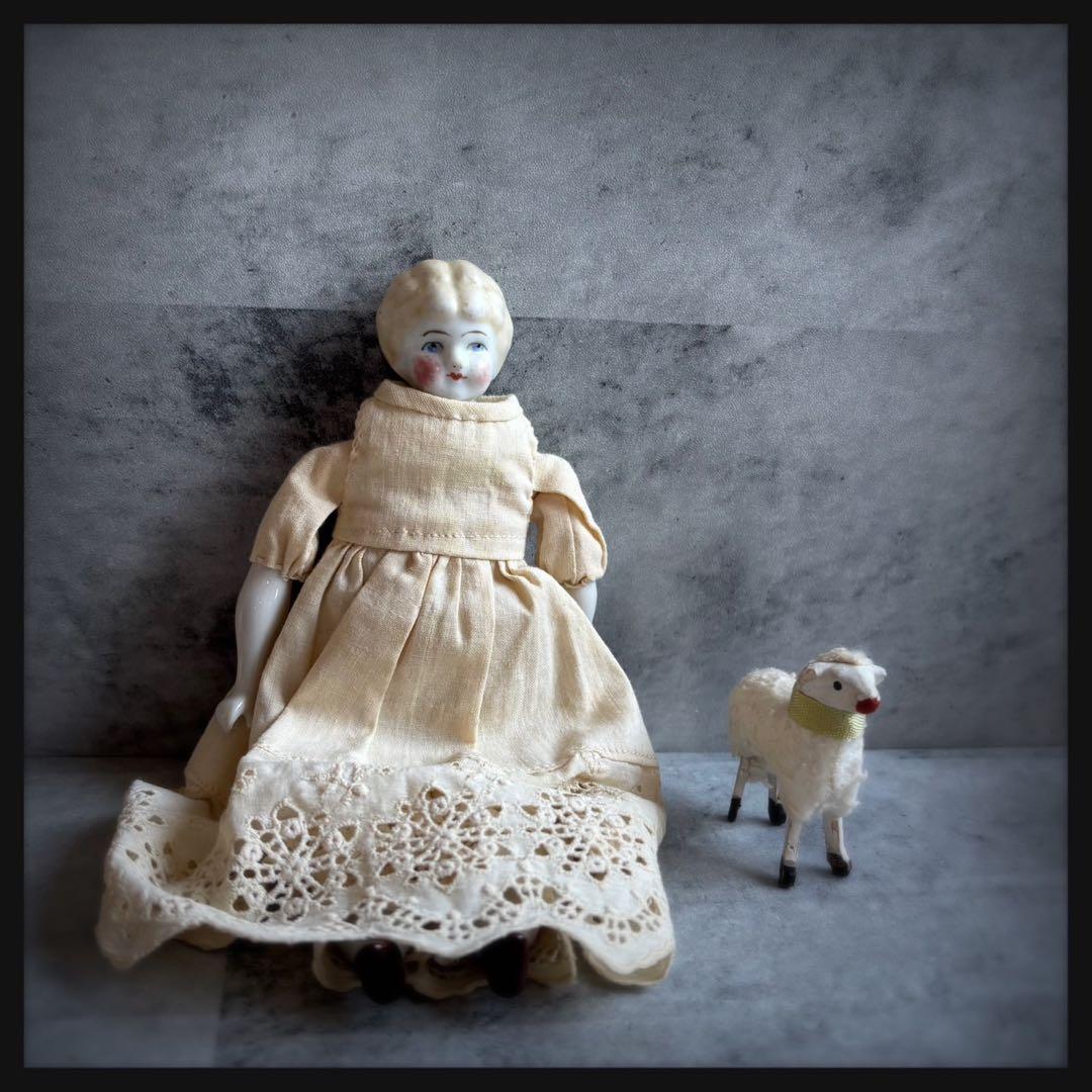 アンティーク　 ブロンド　チャイナヘッドドール ビスクドール