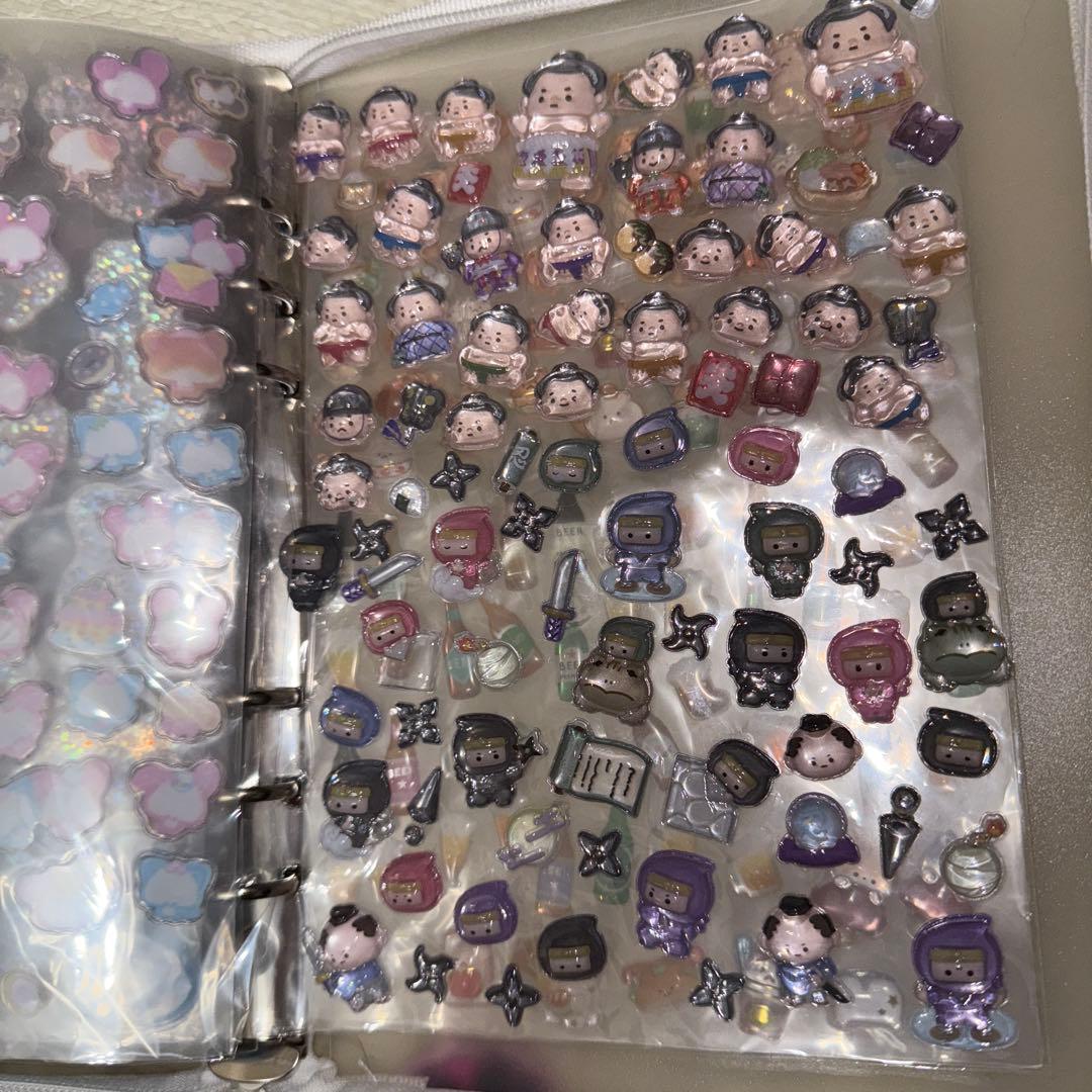 シール 帳完成形一冊 ストラップ付き