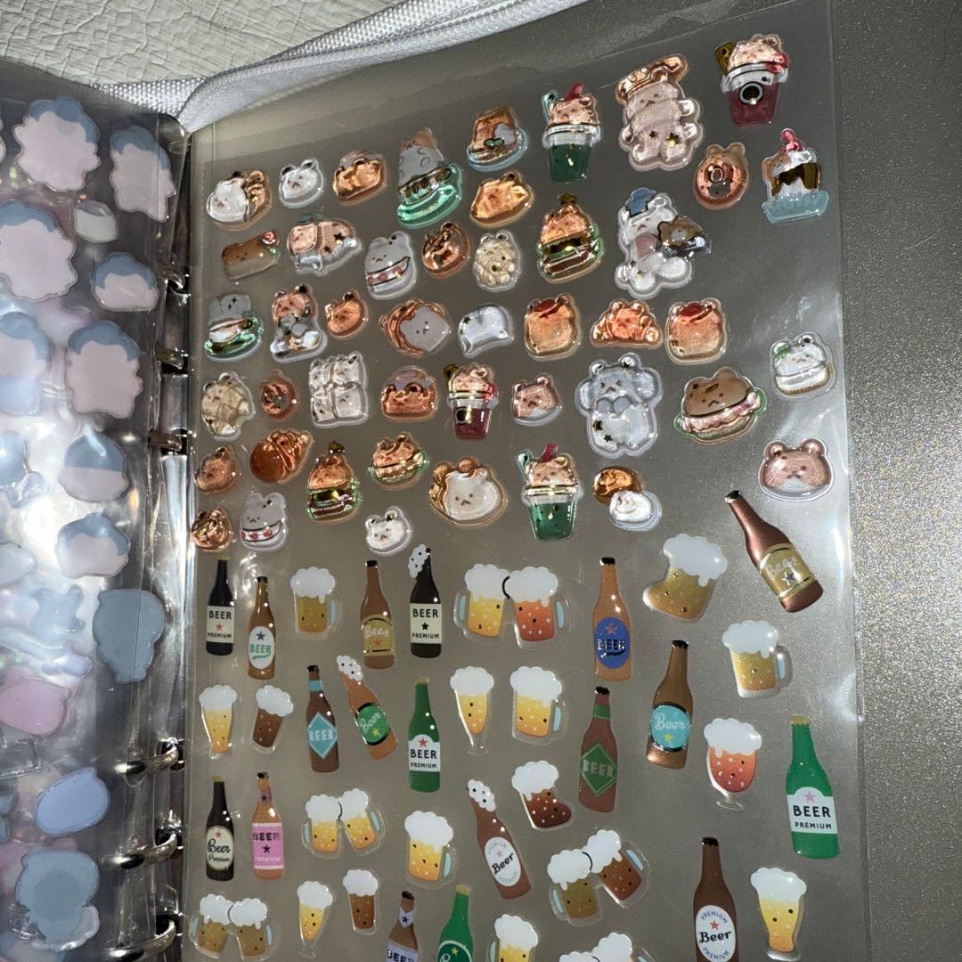 シール 帳完成形一冊 ストラップ付き