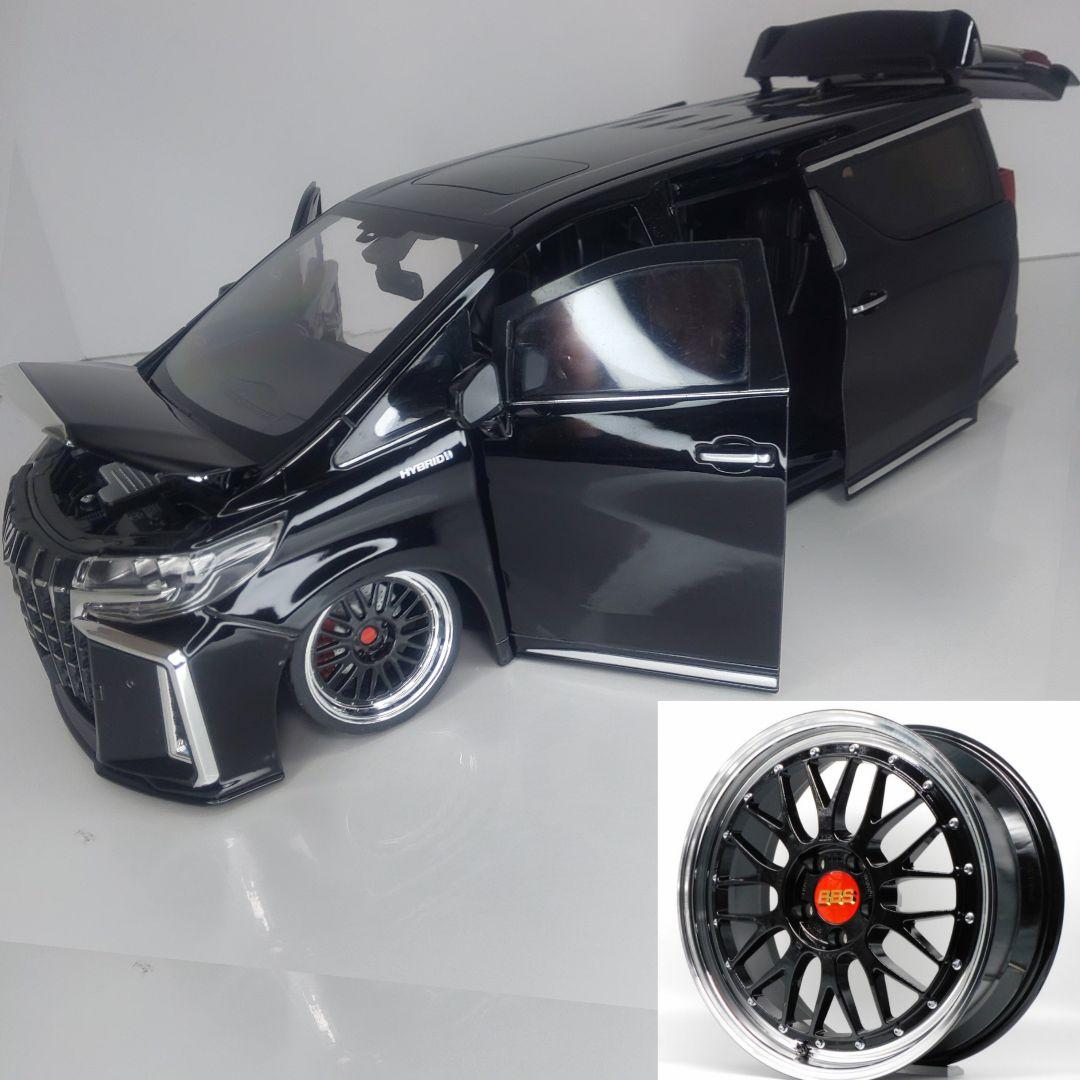 〓1/18スケール〓30後期アルファード カスタム〓BBSLM20インチ〓