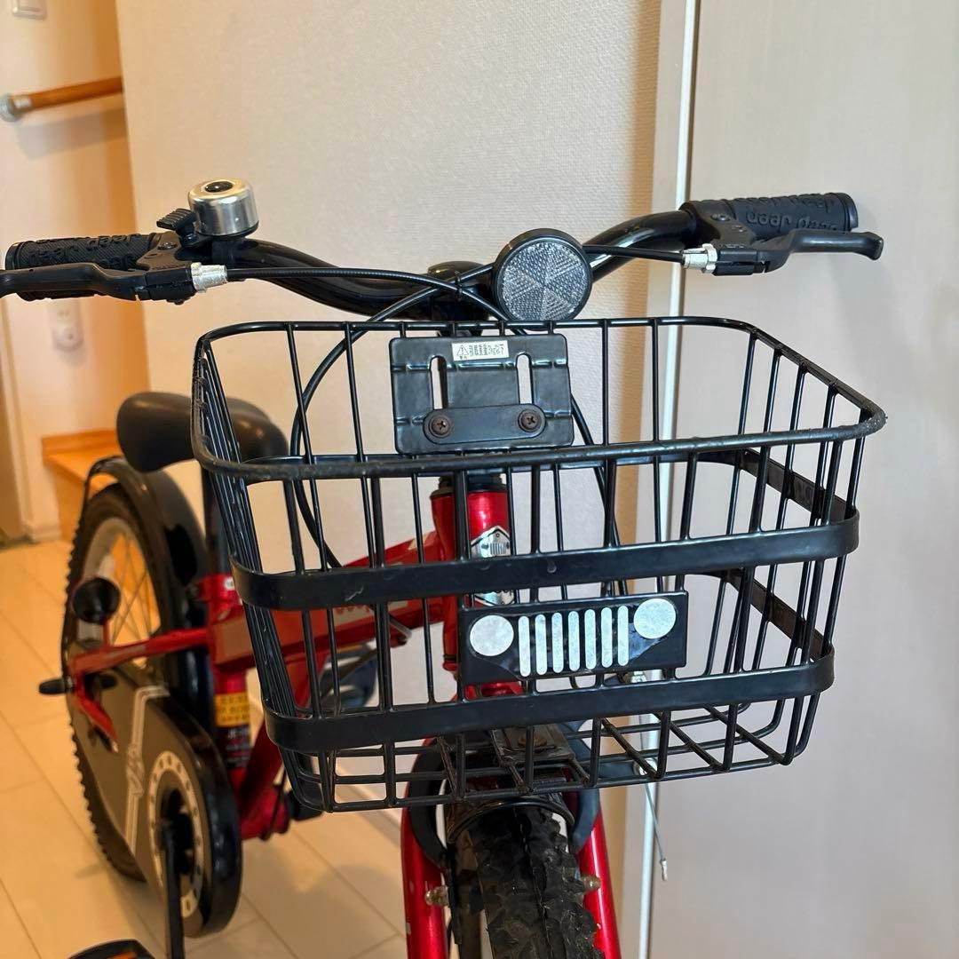 kaas　　自転車　Jeep 18インチ レッド