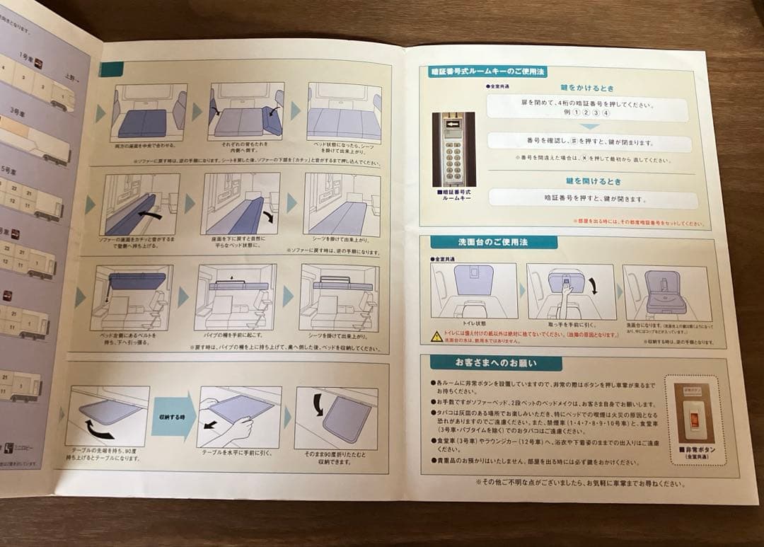 寝台特急カシオペア　寝台特急券　オレンジカード　車内印刷物　まとめて