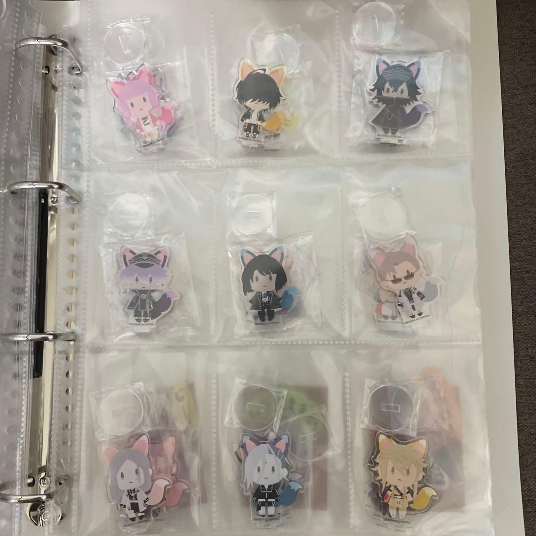 刀剣乱舞の日本刀と未来展　御供散歩きつね　ミニアクリルスタド　コンプリートセット