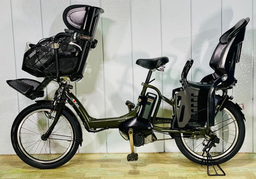 2787ヤマハ12.3アンペア3人乗り対応20インチ子供乗せ　電動アシスト自転車