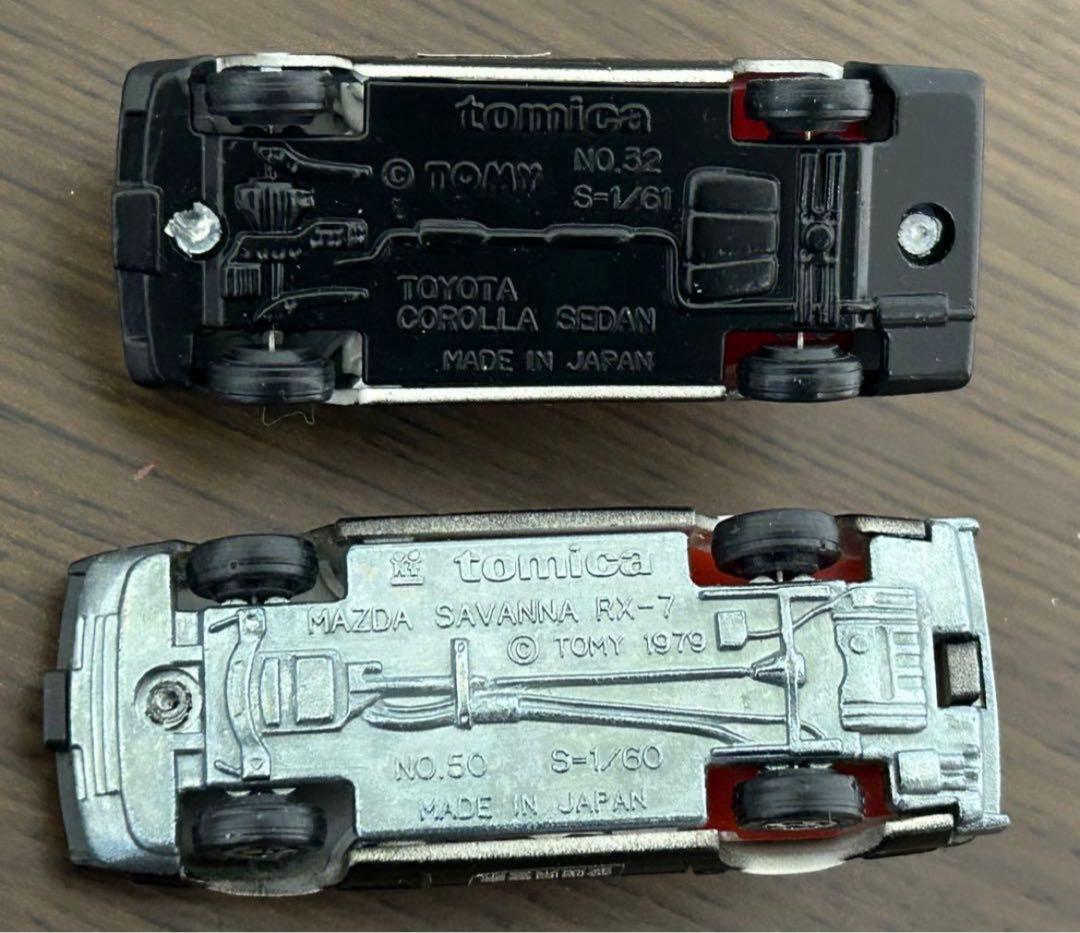 トミカ マツダ サバンナ RX-7 カローラセダン パトロールカー 2台セット