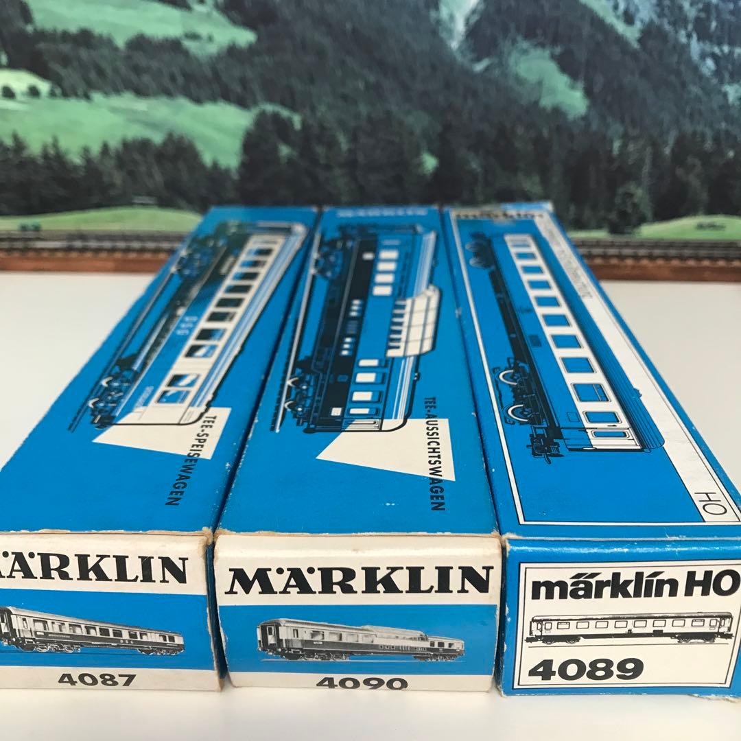 メルクリン　HO TEE 客車 3両 4087 4090 4089 元箱付き