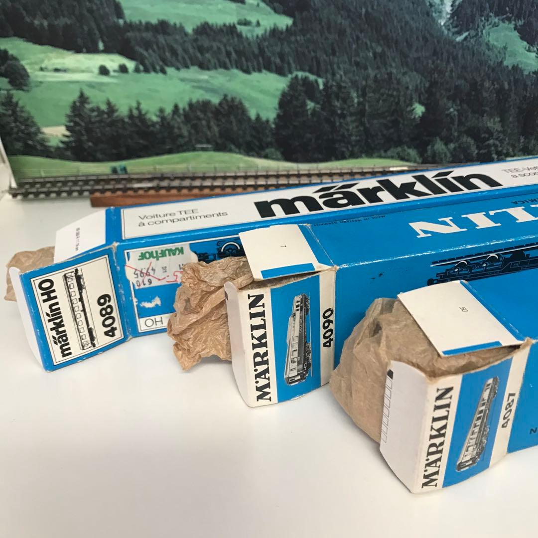 メルクリン　HO TEE 客車 3両 4087 4090 4089 元箱付き