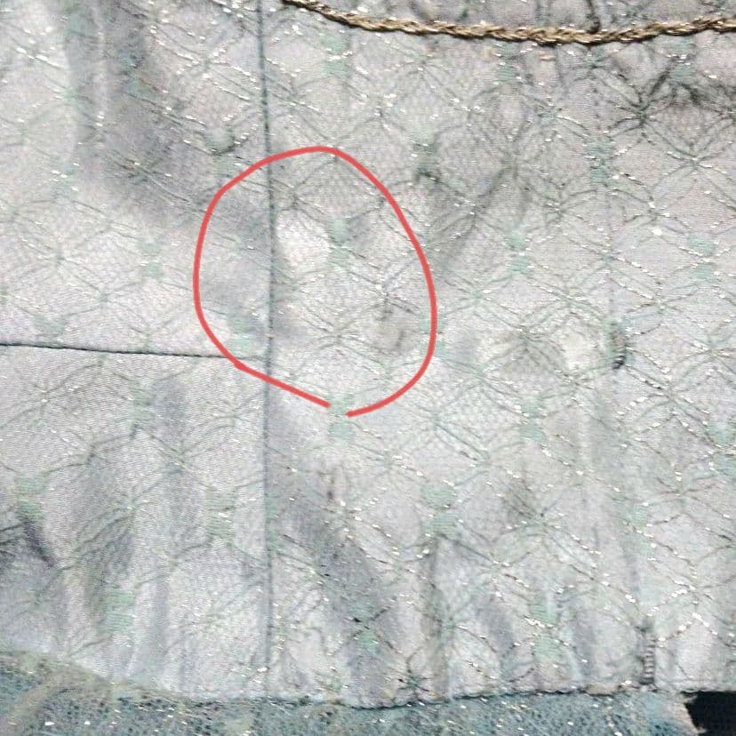 バレエ　クラシックチュチュ2着　　水色シルバーレース巾広　袖、冠付　訳あり