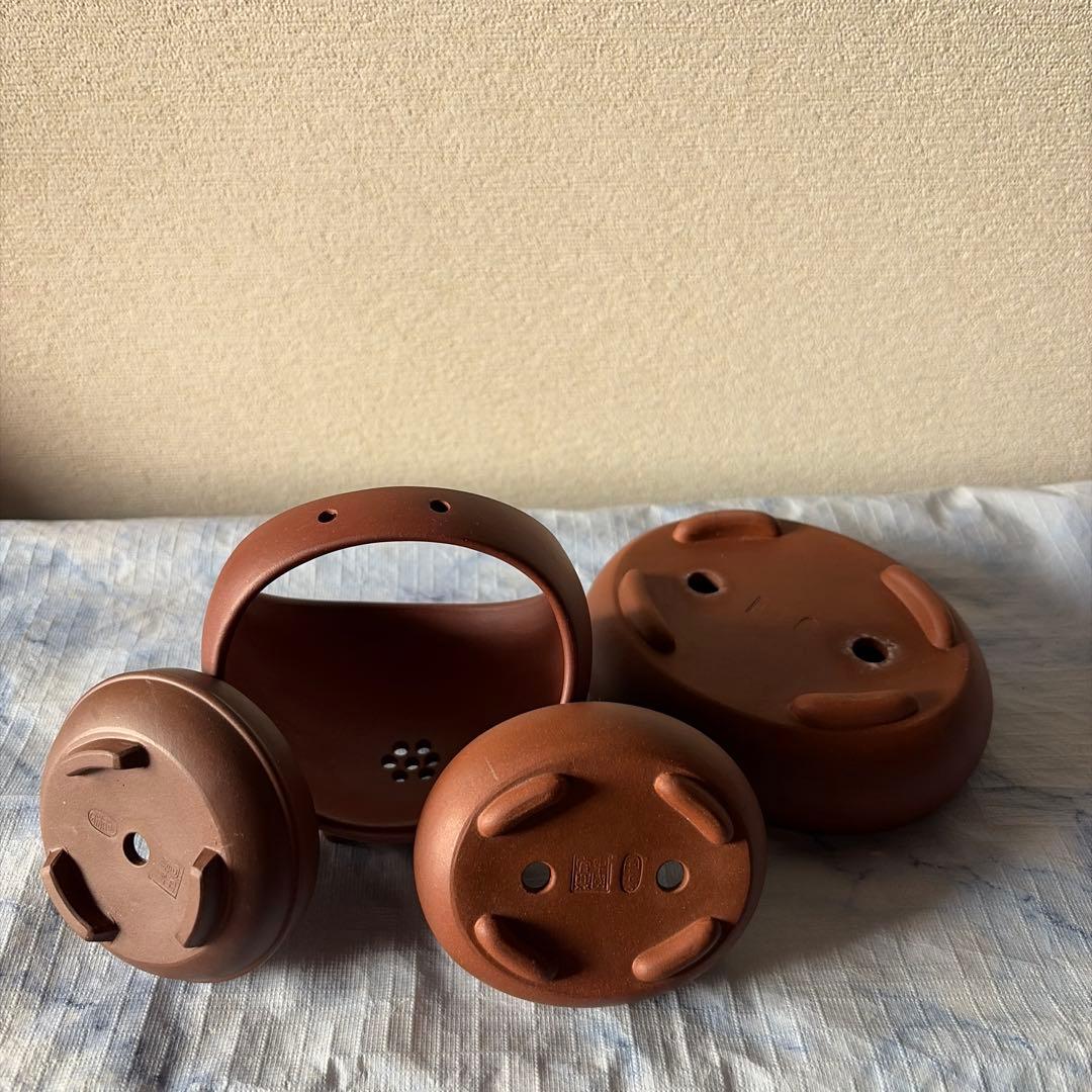 中国宜興　宜興　植木鉢　中国　朱泥　盆栽　アンティーク　盆景