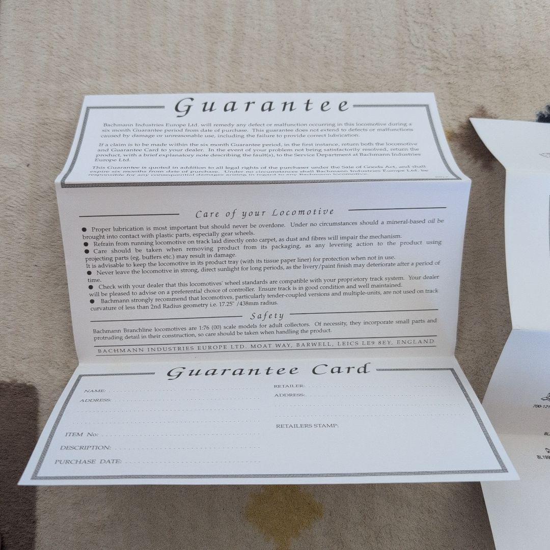 BACHMANN THOMPSON CLASS B1 61002 蒸気機関車